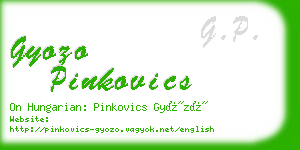 gyozo pinkovics business card